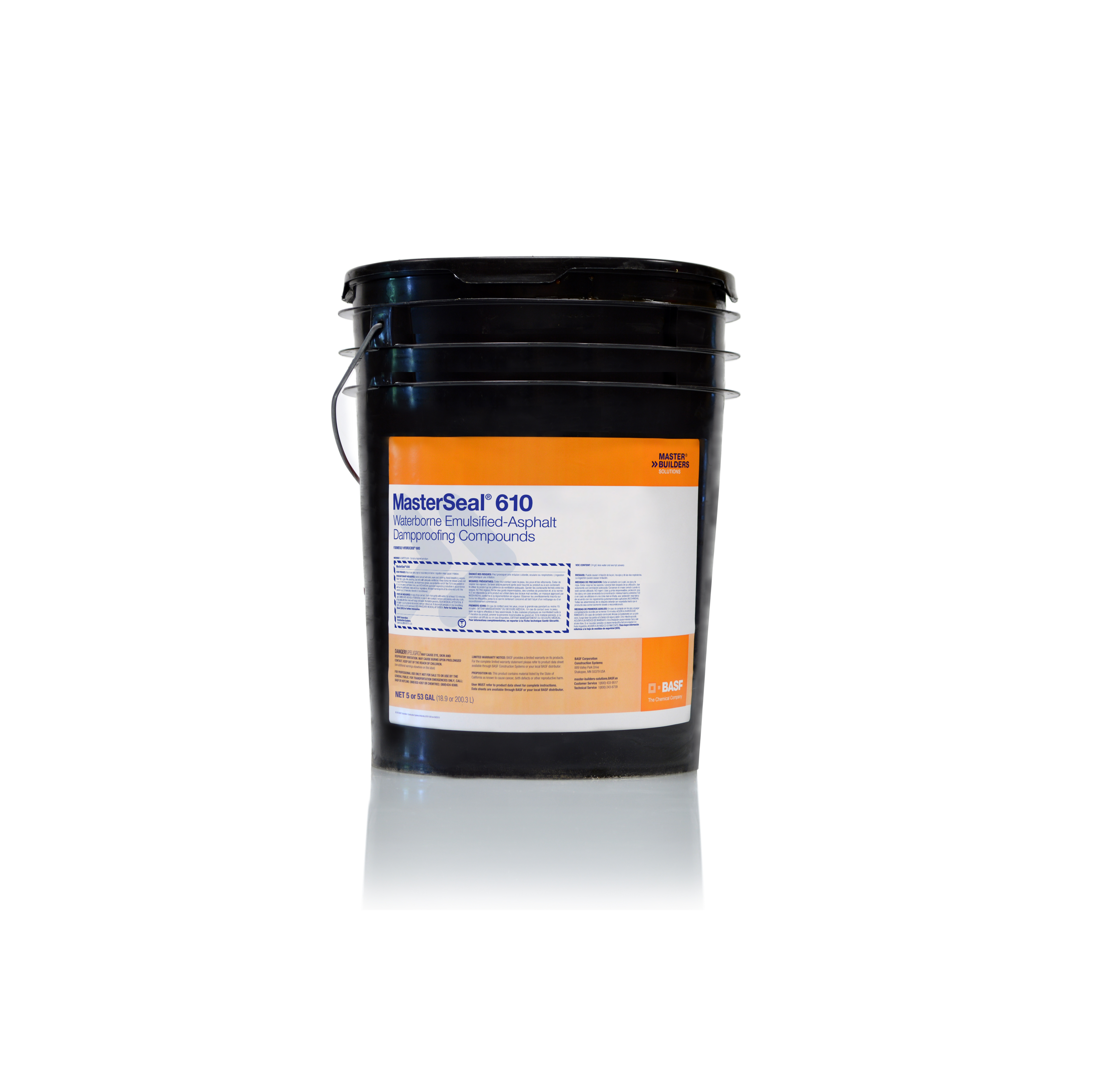 MaterSeal 610, waterborne, emulsified asphalt, damp-proofing compounds, triko supply, triko, supply, basf