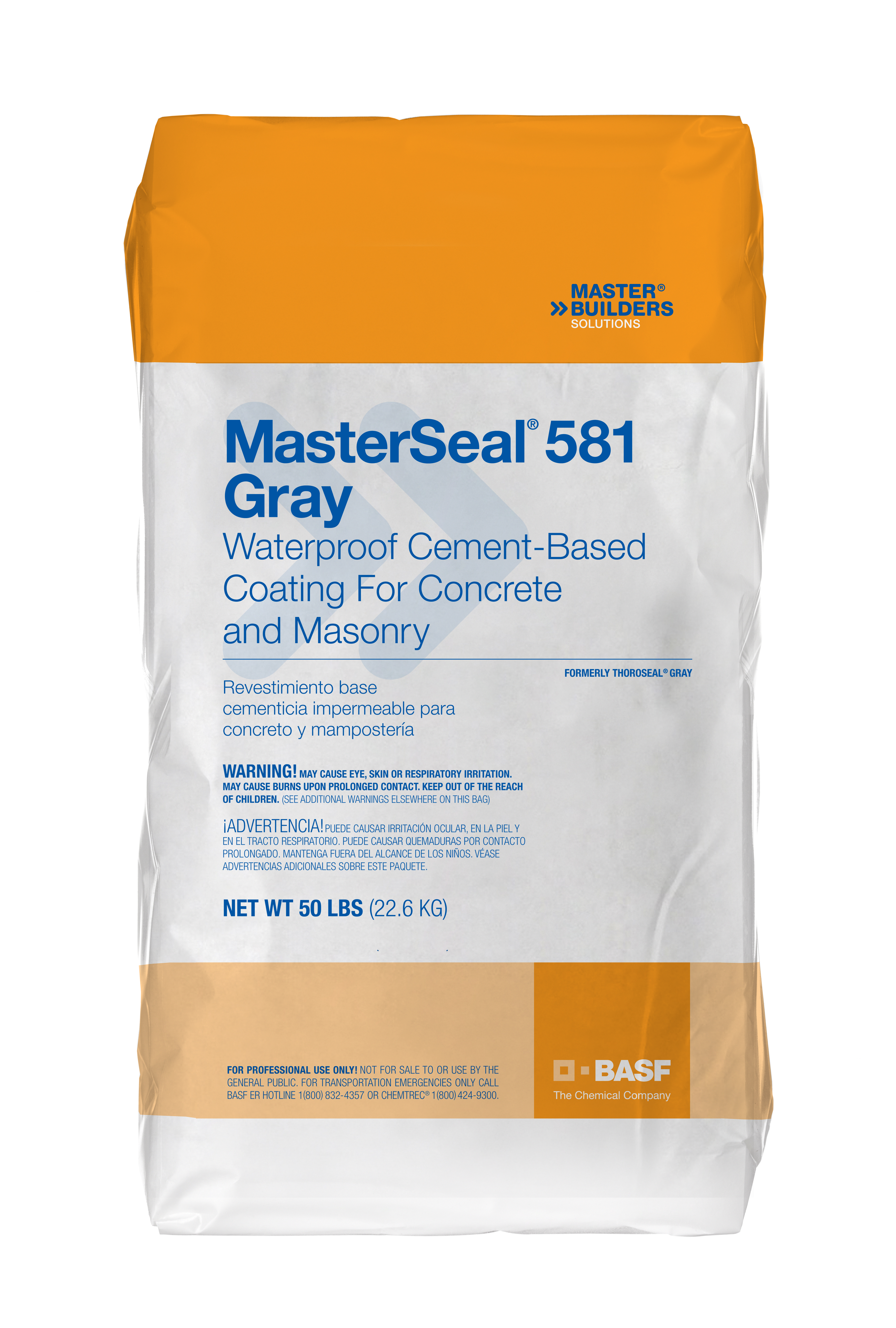 MasterSeal 581, Waterproof Cement-Based Coating For Concrete and Masonry, Triko Supply, basf